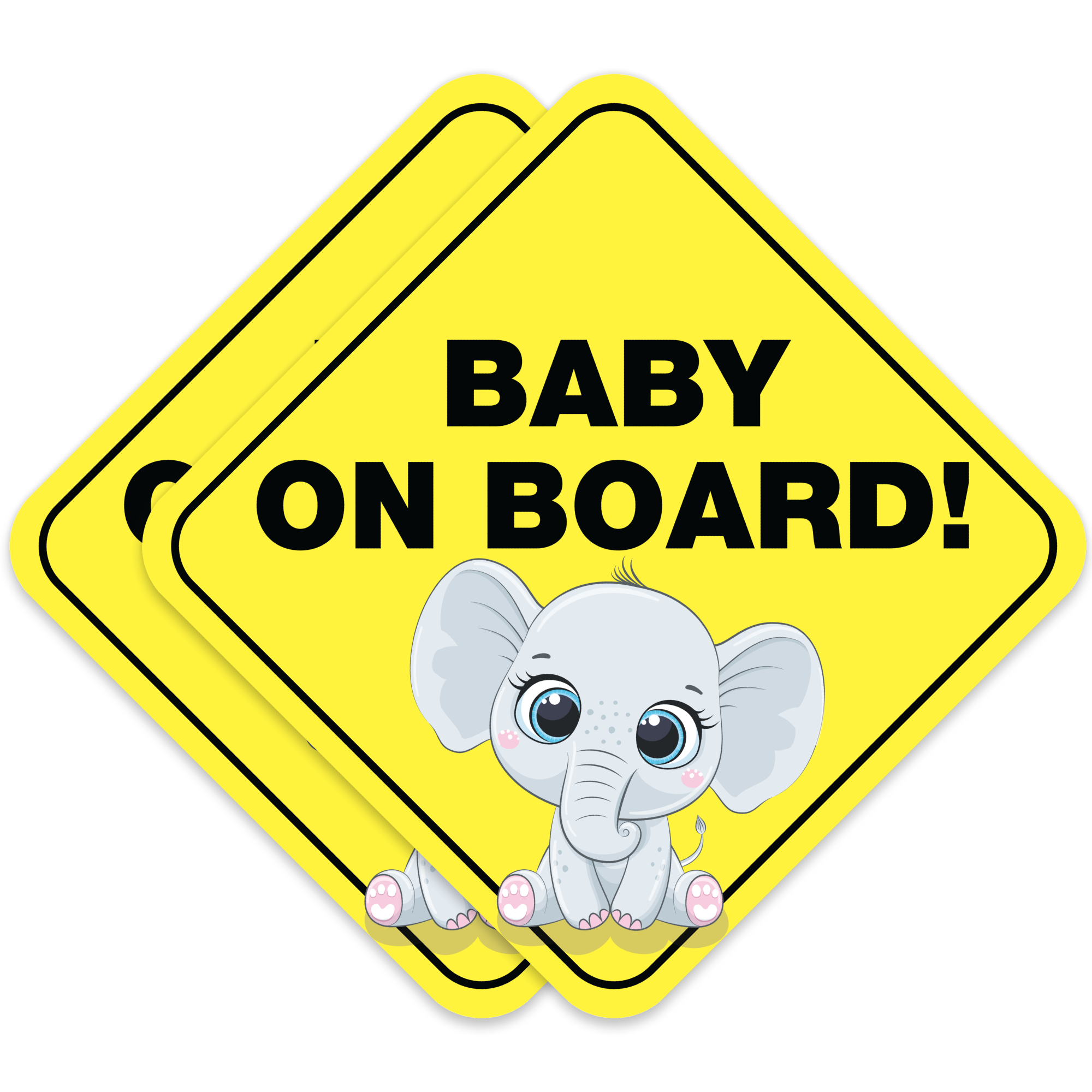 Baby On Board Autocollants Réfléchissants Éléphant Conseils - Temu France