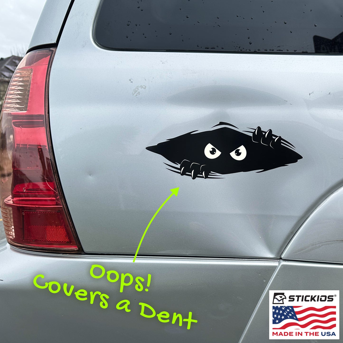 Shredder the Peeking Monster Bumper Sticker