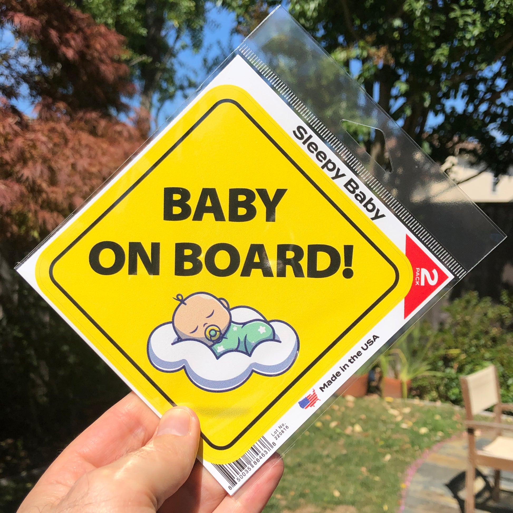Baby on Board and Baby Sleeping Signs