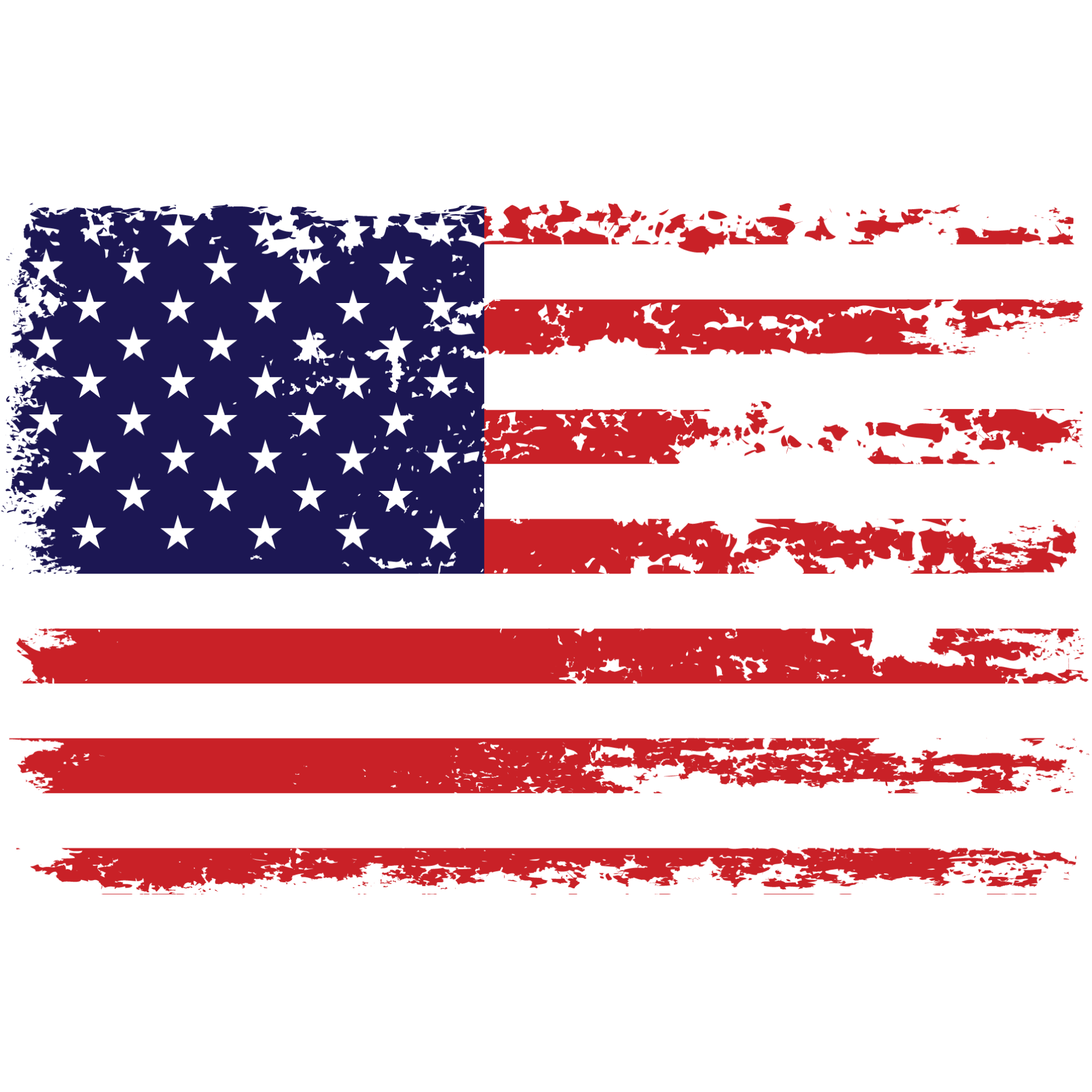 Distressed American Flag Decal - Star-Spangled Banner – Stickios